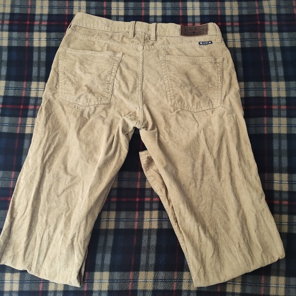 Lucky Brand 32 32 pants corduroy tan preppy straight career casual interview - Picture 6 of 10